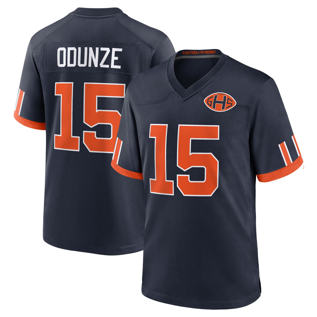 C.Bears #15 Rome Odunze Player Navy 2026 Rivalries Collection Home Game Odoa Stitched Jerseys