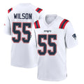 NE.Patriots #55 Jared Wilson Player White Home Game Odoa Stitched Jerseys