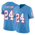 T.Titans #24 Alontae Taylor Player Light Blue Limited Vapor F.U.S.E. Home Game Odoa Stitched Jerseys