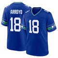 S.Seahawks #18 Elijah Arroyo Player Royal Throwback Home Game Odoa Stitched Jerseys