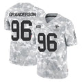 NO.Saints #96 Carl Granderson Player Arctic Camo Salute To Service Limited Game Odoa Stitched Jerseys