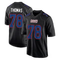 NY.Giants #78 Andrew Thomas Player Carbon Fashion Limited Home Game Odoa Stitched Jerseys