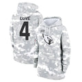 A.Cardinals #4 Jeremiyah Love Player Arctic Camo Salute to Service Hoodies Odoa Stitched Jerseys