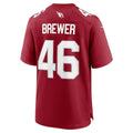 Odoa A.Cardinals #46 Aaron Brewer Cardinal Team Game Jersey