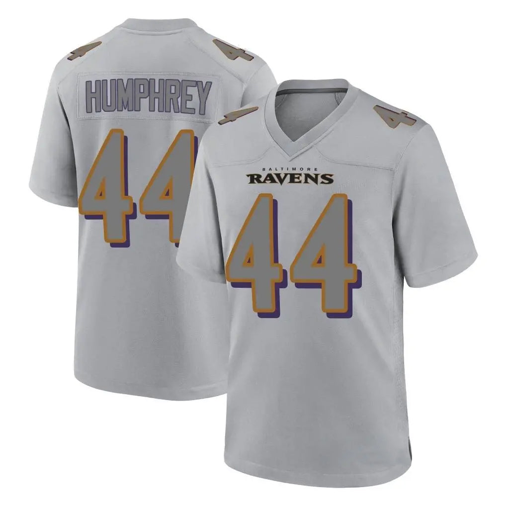 B.Ravens #44 Marlon Humphrey Player Gray Replica Limited Odoa Stitched Jerseys