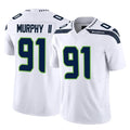 S.Seahawks #91 Byron Murphy II Player White Limited Vapor F.U.S.E. Home Game Odoa Stitched Jerseys