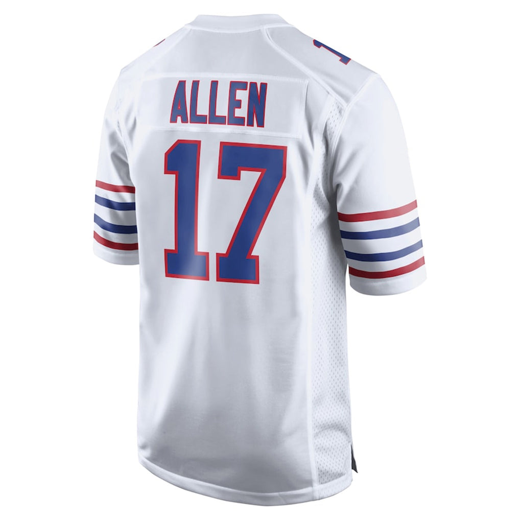 B.Bills #17 Josh Allen Player White Limited Game Odoa Stitched Jerseys