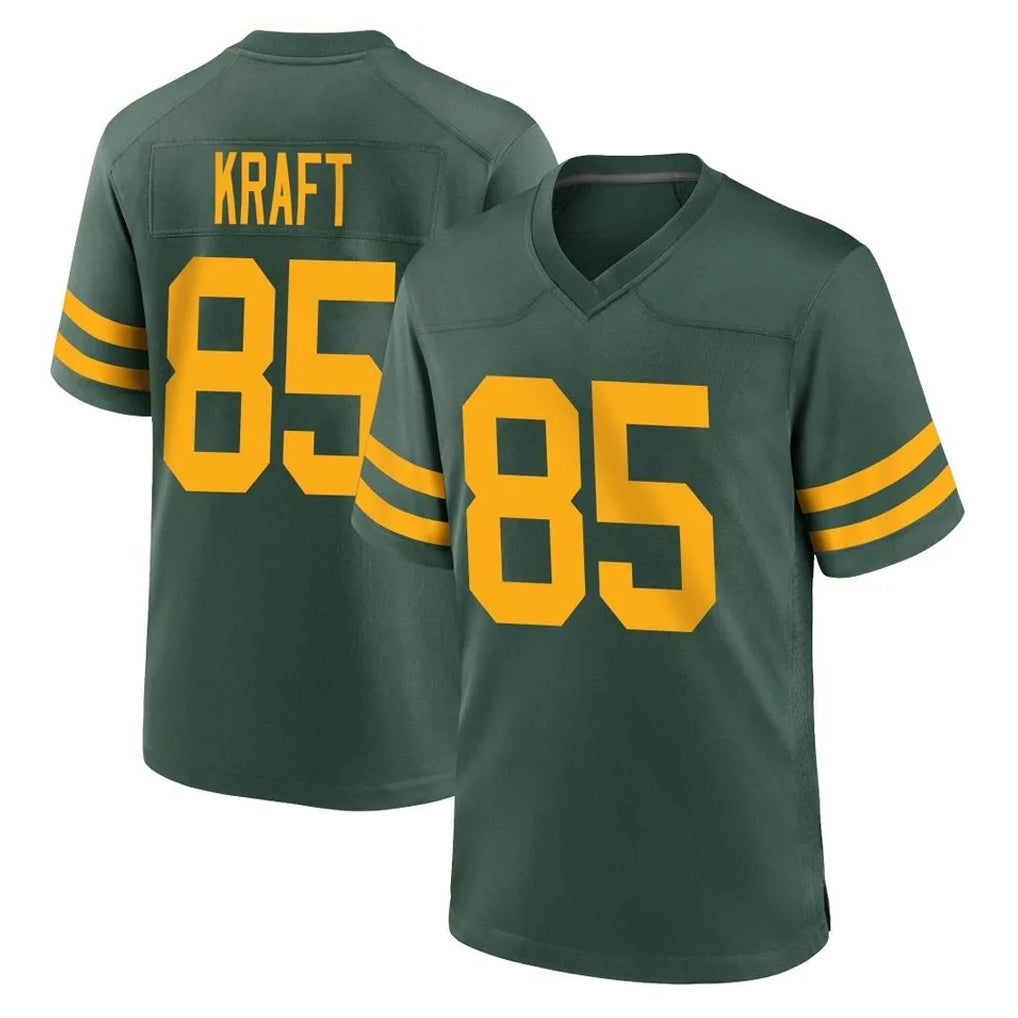 GB.Packers #85 Tucker Kraft Player Green Alternate Home Game Odoa Stitched Jerseys