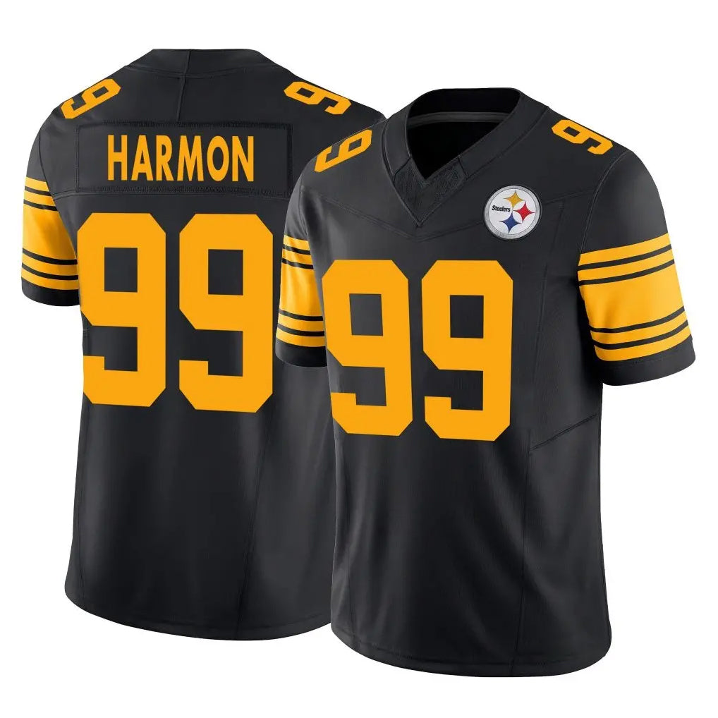 P.Steelers #99 Derrick Harmon Player Black Limited 2nd Alternate Vapor F.U.S.E. Home Game Odoa Stitched Jerseys