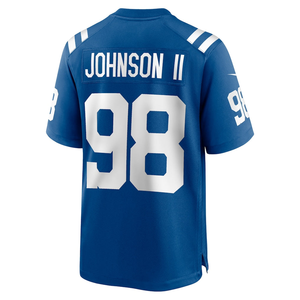 Odoa IN.Colts #98 Eric Johnson II Royal Team Game Jersey
