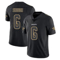 NO.Saints #6 Tyler Shough Player Black Impact Limited Home Game Odoa Stitched Jerseys