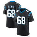 C.Panthers #68 Damien Lewis Player Black Limited Home Game Odoa Stitched Jerseys
