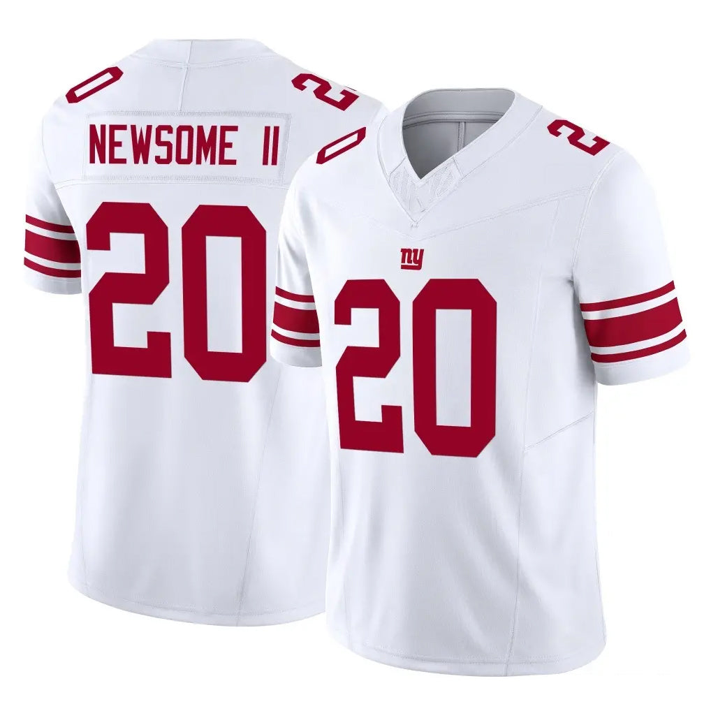 NY.Giants #20 Greg Newsome II Player White Limited Vapor F.U.S.E. Home Game Odoa Stitched Jerseys