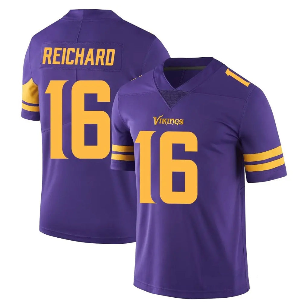 M.Vikings #16 Will Reichard Player Purple Limited Color Rush Home Game Odoa Stitched Jerseys