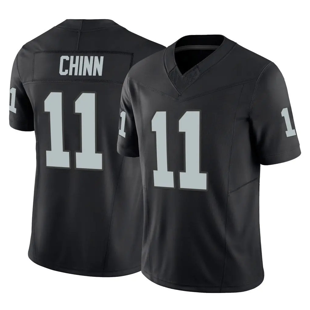 LV.Raiders #11 Jeremy Chinn Player Black Limited Vapor F.U.S.E. Home Game Odoa Stitched Jerseys