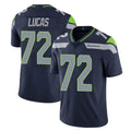 S.Seahawks #72 Abraham Lucas Player Navy Limited Vapor Untouchable Home Game Odoa Stitched Jerseys