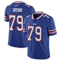B.Bills #79 Spencer Brown Player Royal Vapor Untouchable Limited Odoa Stitched Jerseys