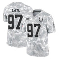 IN.Colts #97 Laiatu Latu Player Arctic Camo Salute To Service Limited Game Odoa Stitched Jerseys