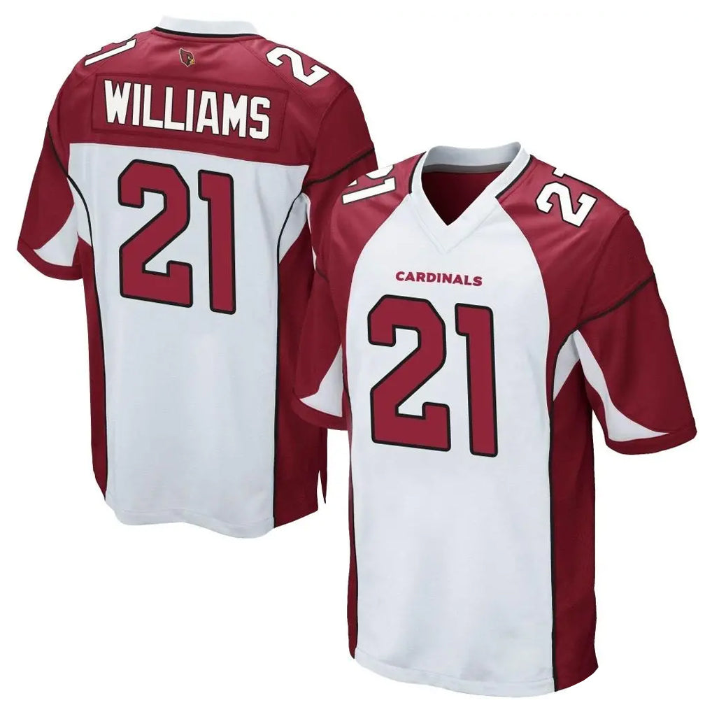 A.Cardinals #21 Garrett Williams Player White Cardinal Home Game Odoa Stitched Jerseys