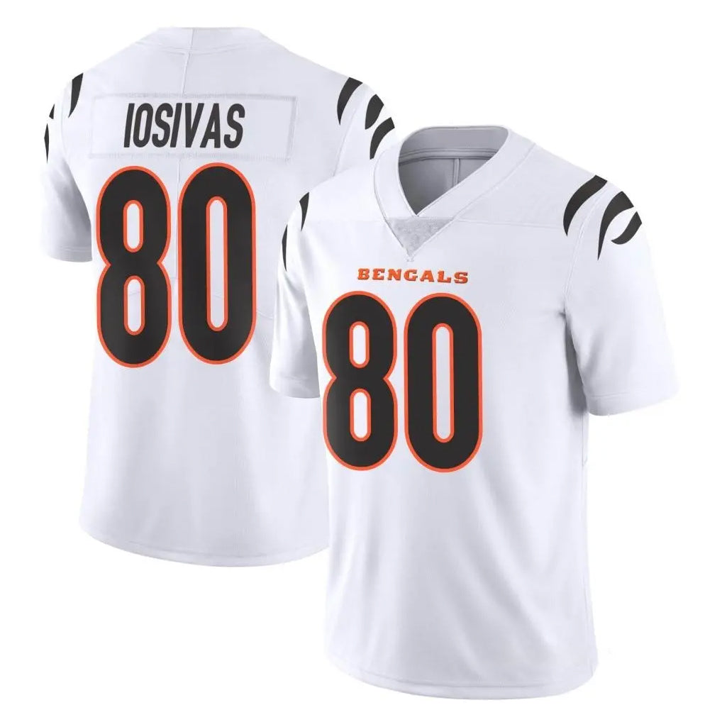 C.Bengals #80 Andrei Iosivas Player White Vapor Untouchable Limited Home Game Odoa Stitched Jerseys