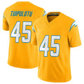 LA.Chargers #45 Tuli Tuipulotu Player Gold Limited Vapor F.U.S.E. Home Game Odoa Stitched Jerseys