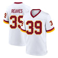 W.Commanders #39 Jeremy Reaves Player White Home Game Odoa Stitched Jerseys