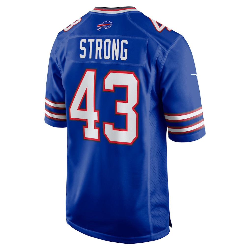Odoa B.Bills #43 Dorian Strong Royal Team Game Jersey