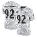 B.Ravens #92 Nnamdi Madubuike Player Arctic Camo Salute to Service Limited Odoa Stitched Jerseys