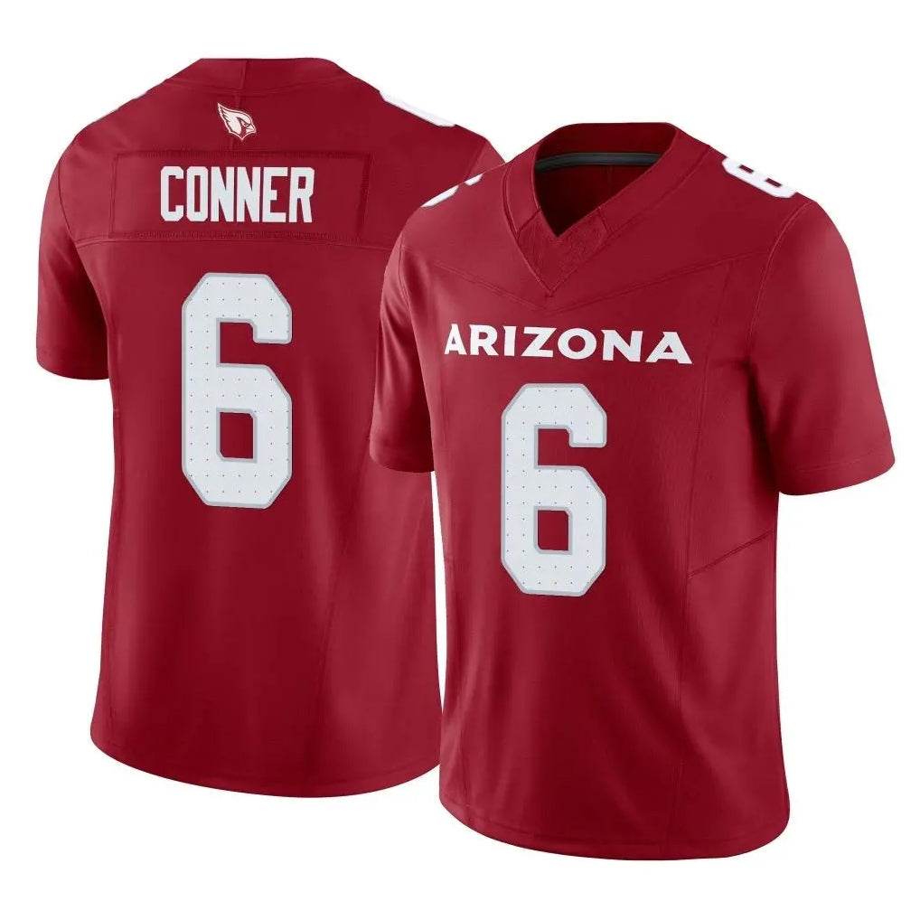 A.Cardinals #6 James Conner Player Cardinal Vapor F.U.S.E. Limited Home Game Odoa Stitched Jerseys