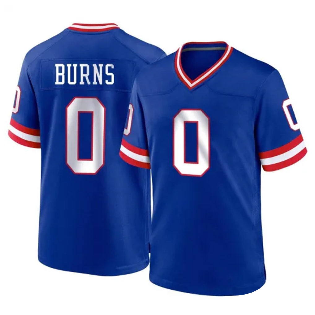 NY.Giants #0 Brian Burns Player Royal Classic Home Game Odoa Stitched Jerseys
