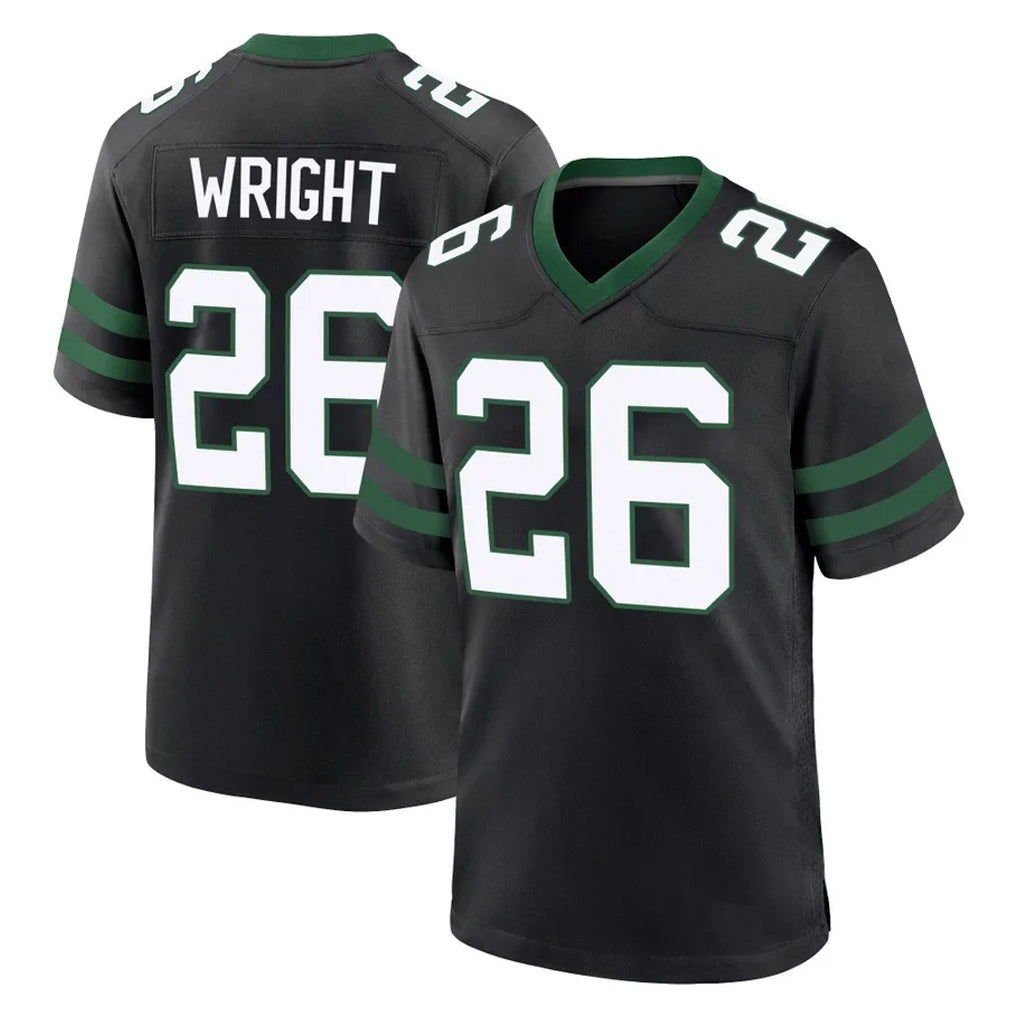 NY.Jets #26 Nahshon Wright Player Black Legacy Home Game Odoa Stitched Jerseys
