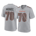 C.Bengals #78 Anthony Munoz Player Gray Atmosphere Fashion Game Odoa Stitched Jerseys