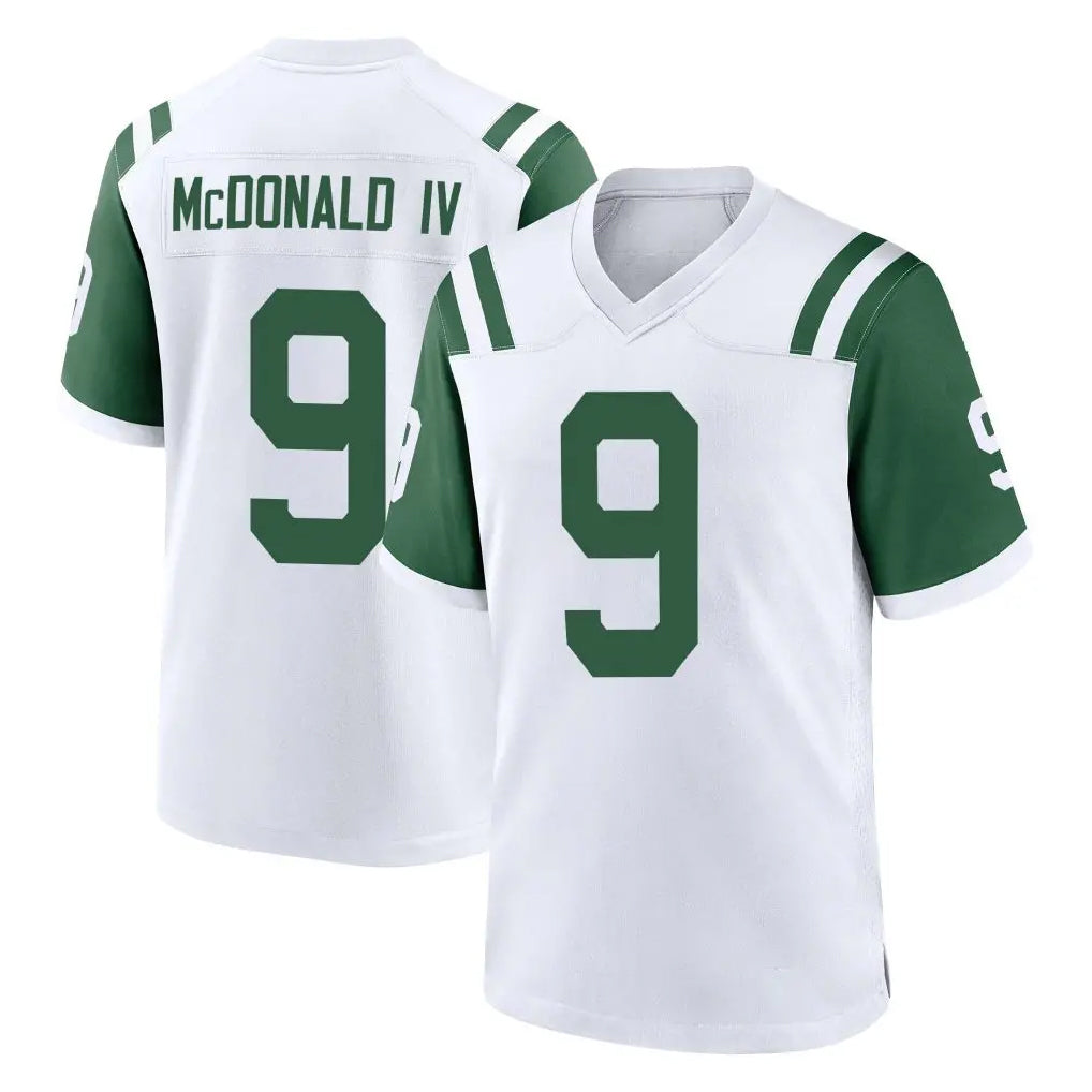 NY.Jets #9 Will McDonald IV Player White Classic Home Game Odoa Stitched Jerseys