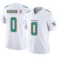 M.Dolphins #0 Ollie Gordon II Player White Limited Vapor F.U.S.E. Home Game Odoa Stitched Jerseys