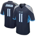 T.Titans #11 Jermaine Johnson II Player Navy Home Game Odoa Stitched Jerseys