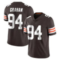 C.Browns #94 Mason Graham Player Brown Color Vapor Untouchable Limited Home Game Odoa Stitched Jerseys