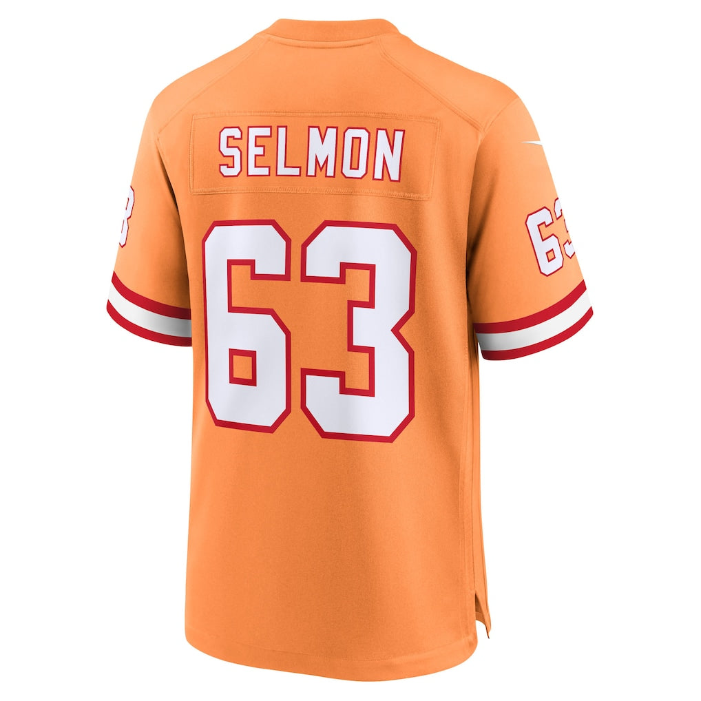 Odoa TB.Buccaneers #63 Lee Roy Selmon Creamsicle 50th Season Game Jersey