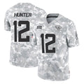 J.Jaguars #12 Travis Hunter Player Arctic Camo Salute To Service Limited Game Odoa Stitched Jerseys