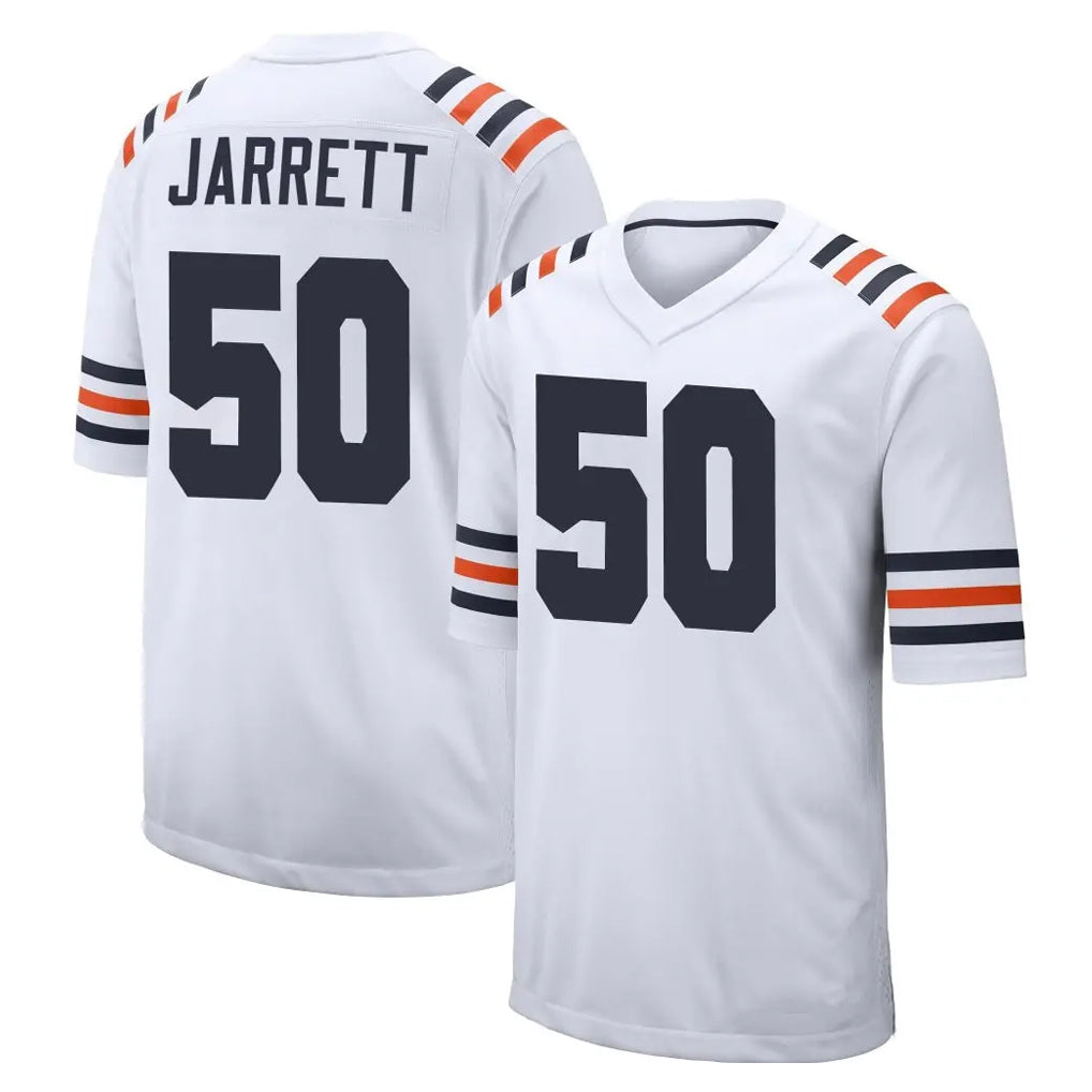 C.Bears #50 Grady Jarrett Player White Classic Home Game Odoa Stitched Jerseys