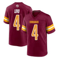 W.Commanders #4 Frankie Luvu Player Burgundy Home Game Odoa Stitched Jerseys