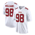 SF.49ers #98 Mykel Williams Player White Fashion Home Game Odoa Stitched Jerseys