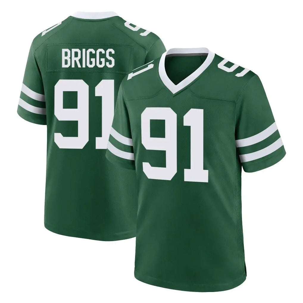 NY.Jets #91 Jowon Briggs Player Green Legacy Home Game Odoa Stitched Jerseys