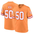 TB.Buccaneers #50 Vita Vea Player Orange Throwback Home Game Odoa Stitched Jerseys