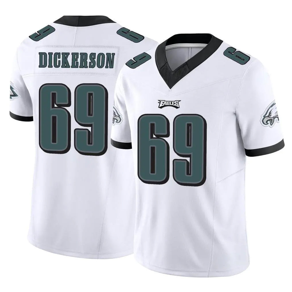 P.Eagles #69 Landon Dickerson Player White Limited Vapor F.U.S.E. Home Game Odoa Stitched Jerseys