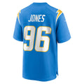 Odoa LA.Chargers #96 Naquan Jones Powder Blue Team Game Jersey