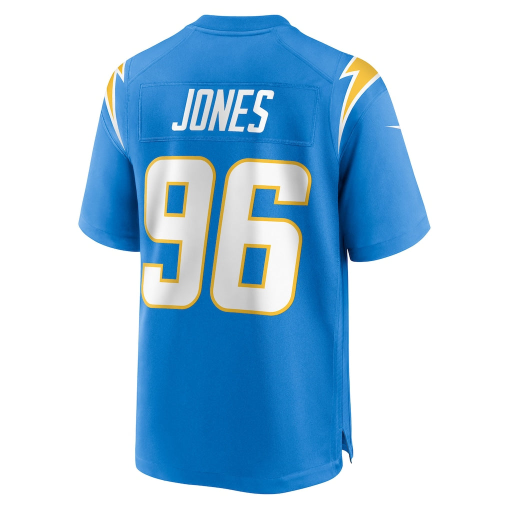Odoa LA.Chargers #96 Naquan Jones Powder Blue Team Game Jersey