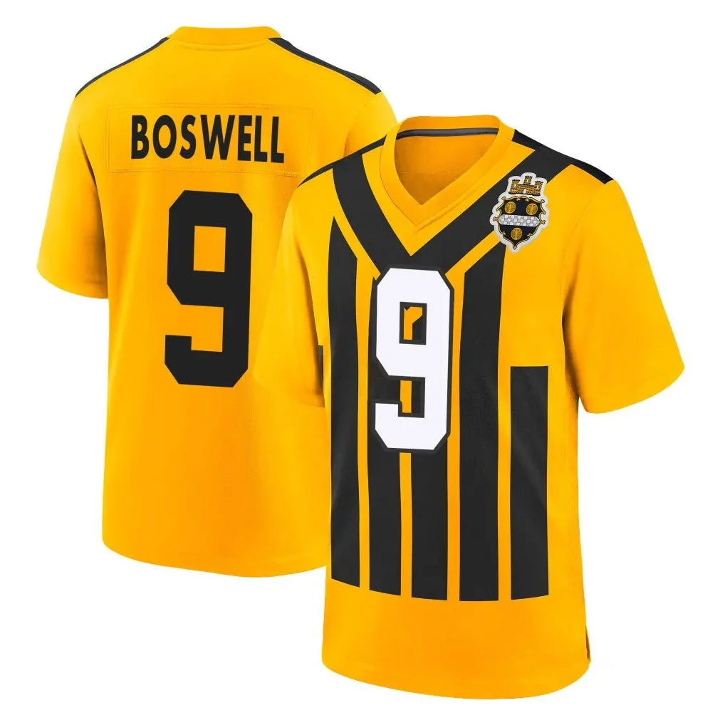 P.Steelers #9 Chris Boswell Player Gold Limited 1933 Throwback Home Game Odoa Stitched Jerseys