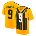 P.Steelers #9 Chris Boswell Player Gold Limited 1933 Throwback Home Game Odoa Stitched Jerseys