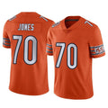 C.Bears #70 Braxton Jones Player Orange Alternate Vapor Limited Home Game Odoa Stitched Jerseys