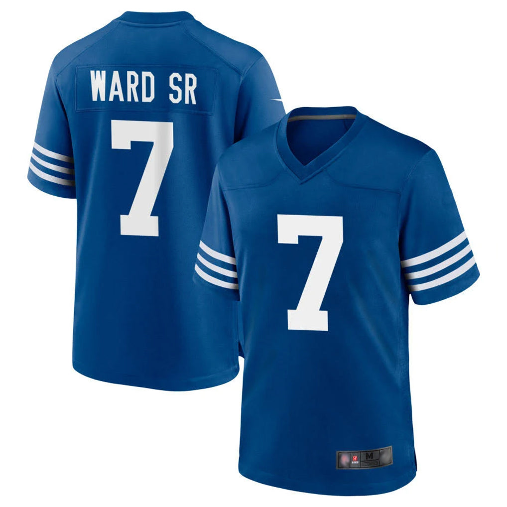 IN.Colts #7 Charvarius Ward Sr. Player Royal Limited Home Game Odoa Stitched Jerseys